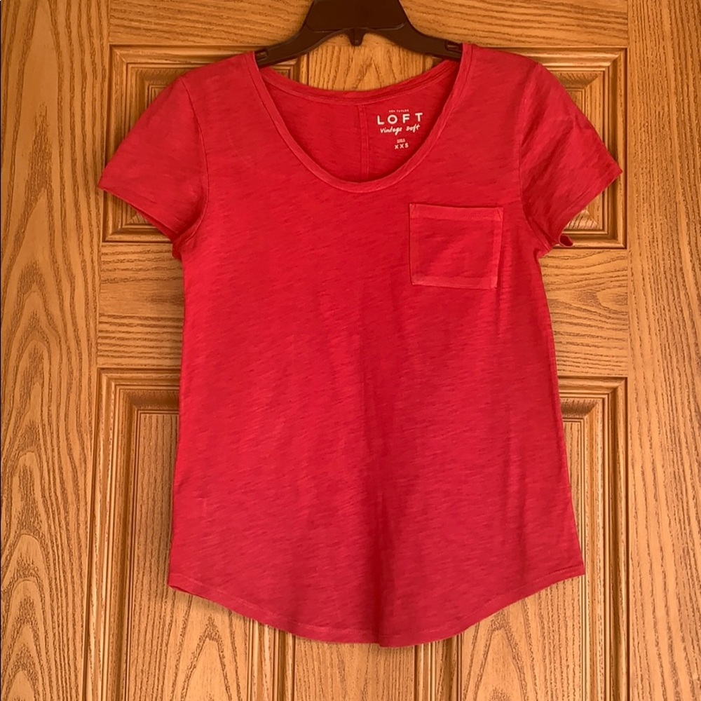 Loft Vintage Soft Tee XXS Red